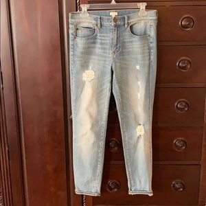 J Crew Distressed Jeans